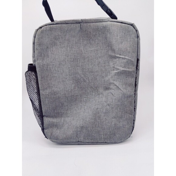 Deosk Gray Insulated Lunch Bag Good Used Condition Box School Work Zip Case Nice - Picture 3 of 10